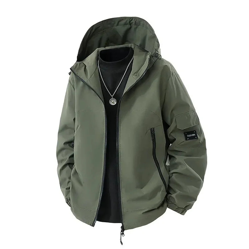 Drune | Herren Winter Skijacke Mit Kapuze - Mit Reißverschluss