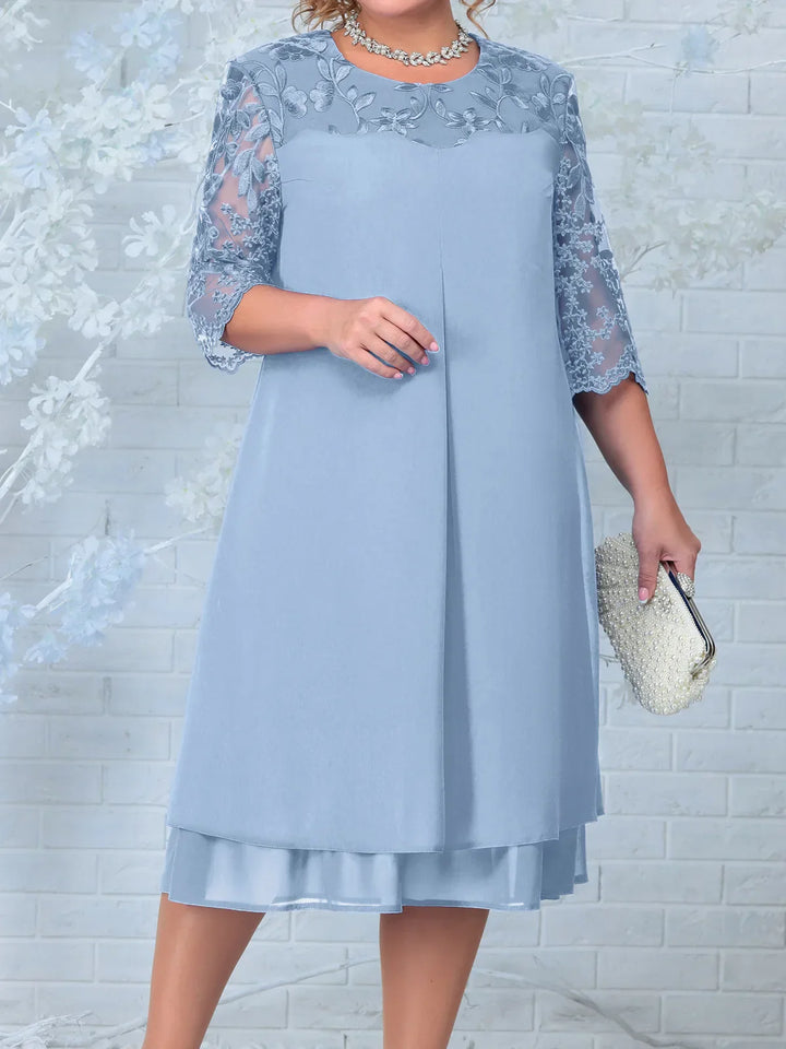 Drune | Elegantes Besticktes Abendkleid für Frauen