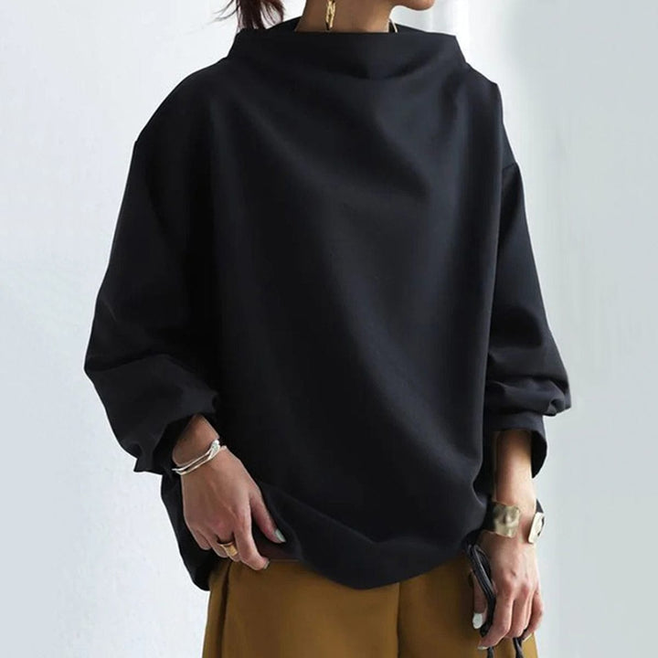 Drune | Elegante Loose-Fit Rollkragenbluse