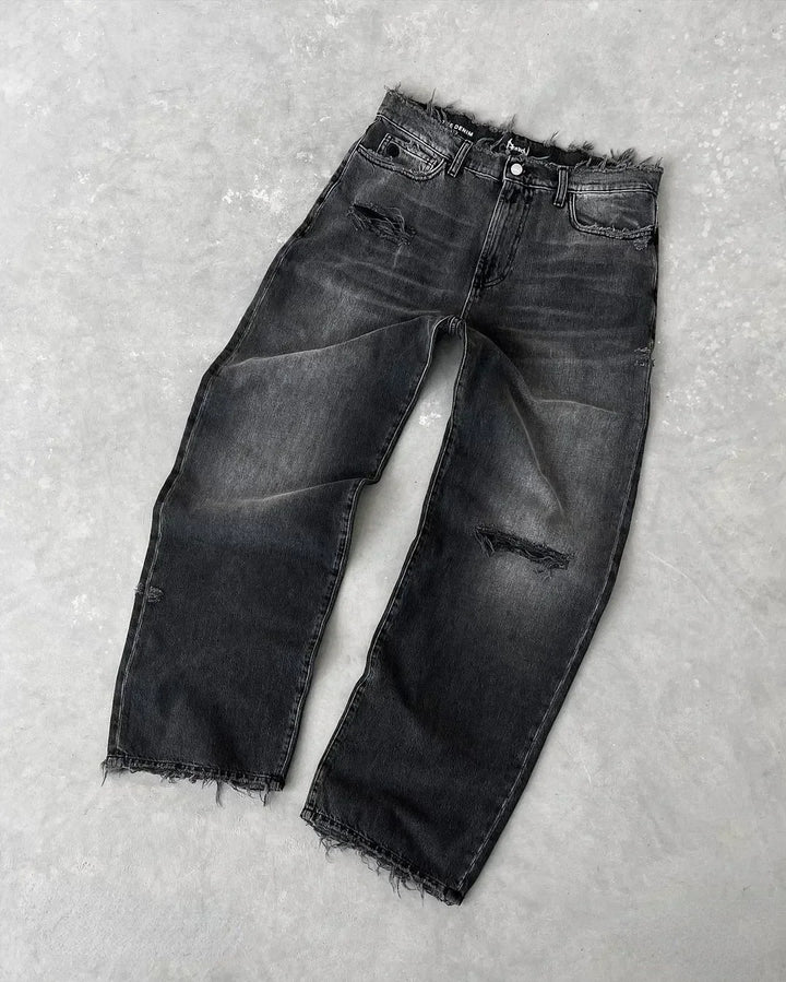 Drune | Amerikanische Gewaschene Retro Jeans Für Männer