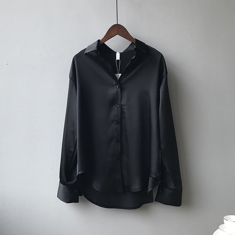 Drune | Damenbekleidung Seidenhemd Vintage Bluse