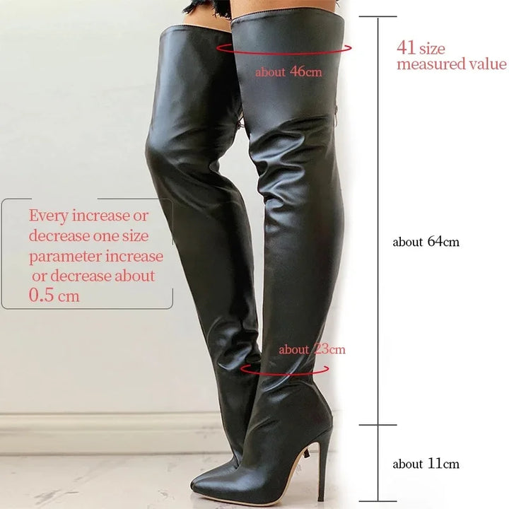 Drune | Die kniehohe Absatzstiefel