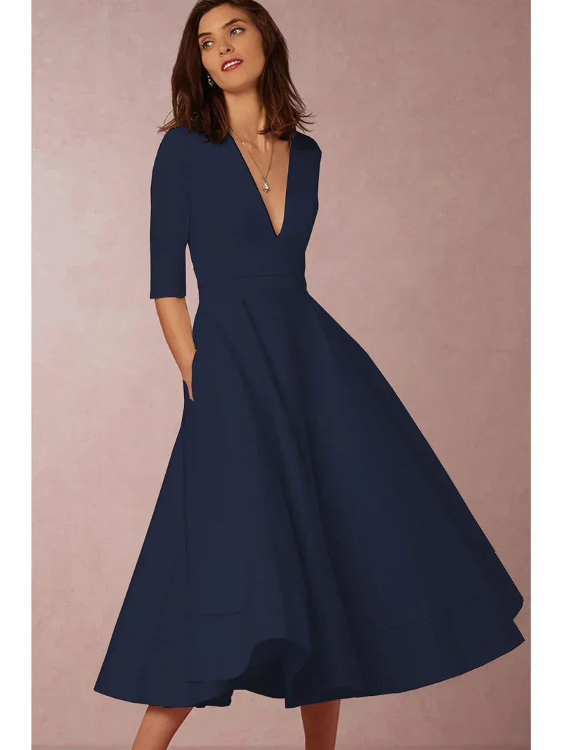 Drune | Elegantes A-Linien-Midikleid