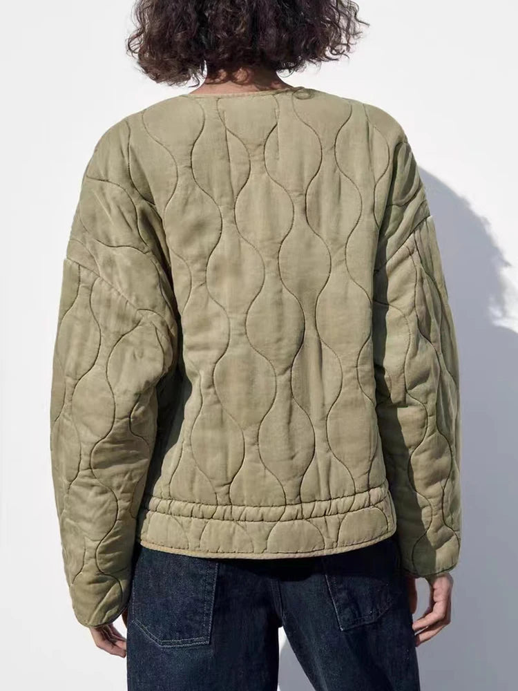 Drune | Oversized Vintage Gepolsterte Damenjacke
