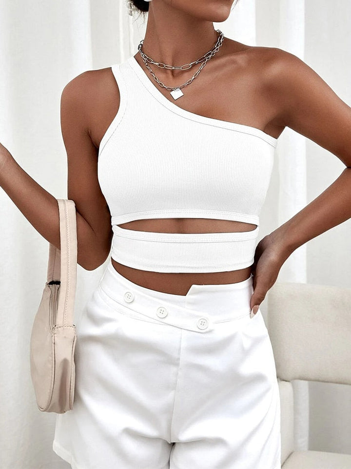 Drune - Nahtloses Crop Top mit Cut Out