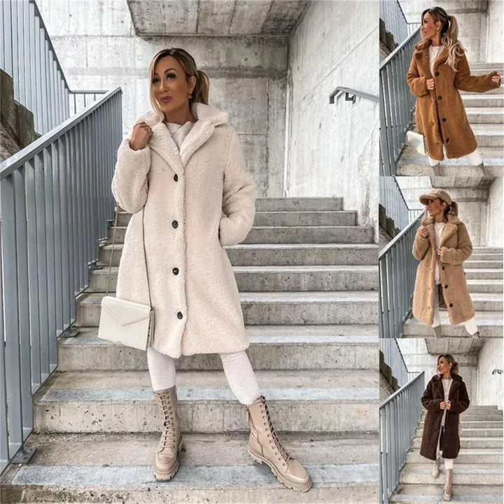 Drune | Lange Jacke mit Weichem und Strukturiertem Druck