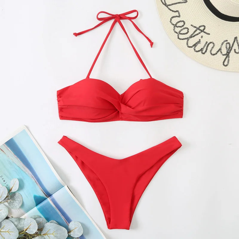 Drune | Sexy Bikini mit Push Up Frauen Badebekleidung Frauen Badeanzug Mädchen Bikiniset Schwimmen Badehosen für Strandbekleidung Pool Sommer