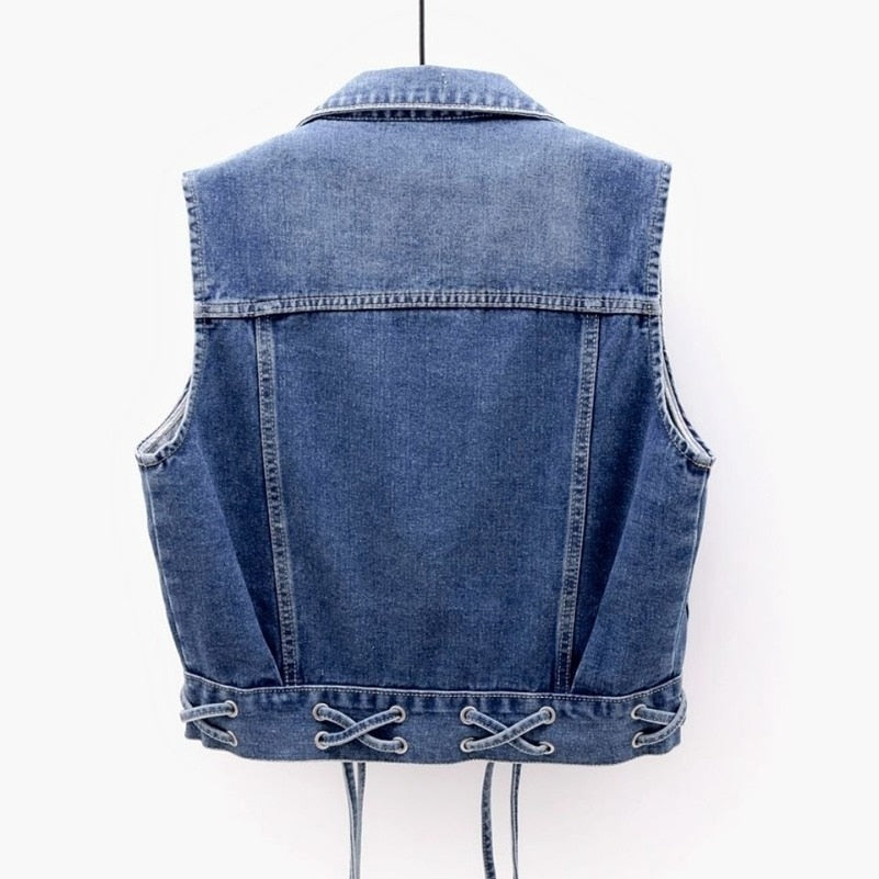 Drune - Klassische Denim Jeansweste