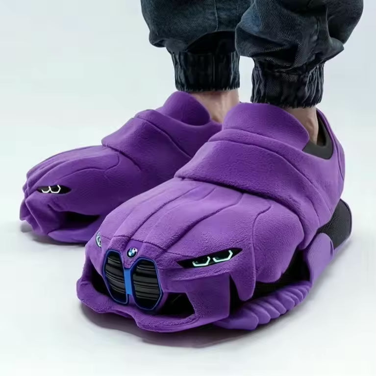 Drune | Auto Inspiriert Gestaltung Pantoffeln mit Rutschfester Sohle für Maximalen Komfort