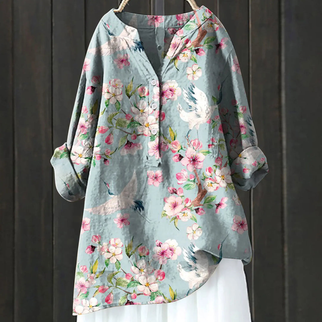 Drune | Langarmbluse Mit Blumenmuster