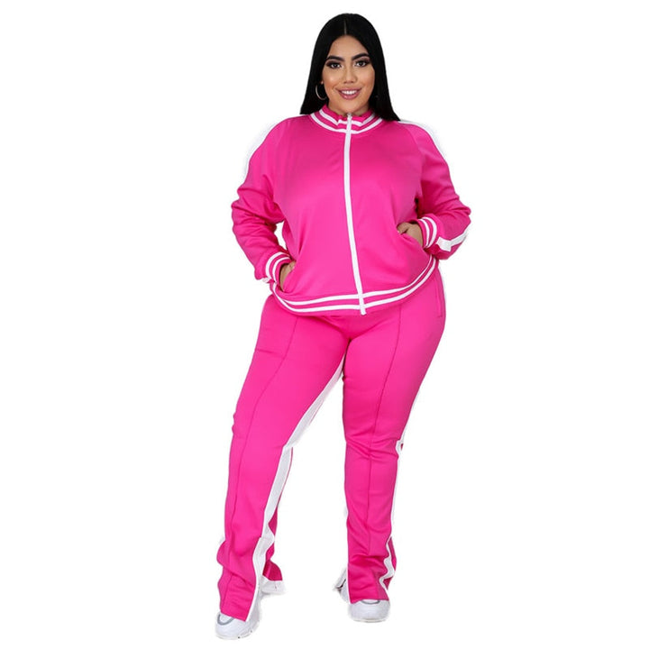 Drune Kuscheliges Komplett-Outfit: Plus-Size Sweatshirt und Jogginghose im Set