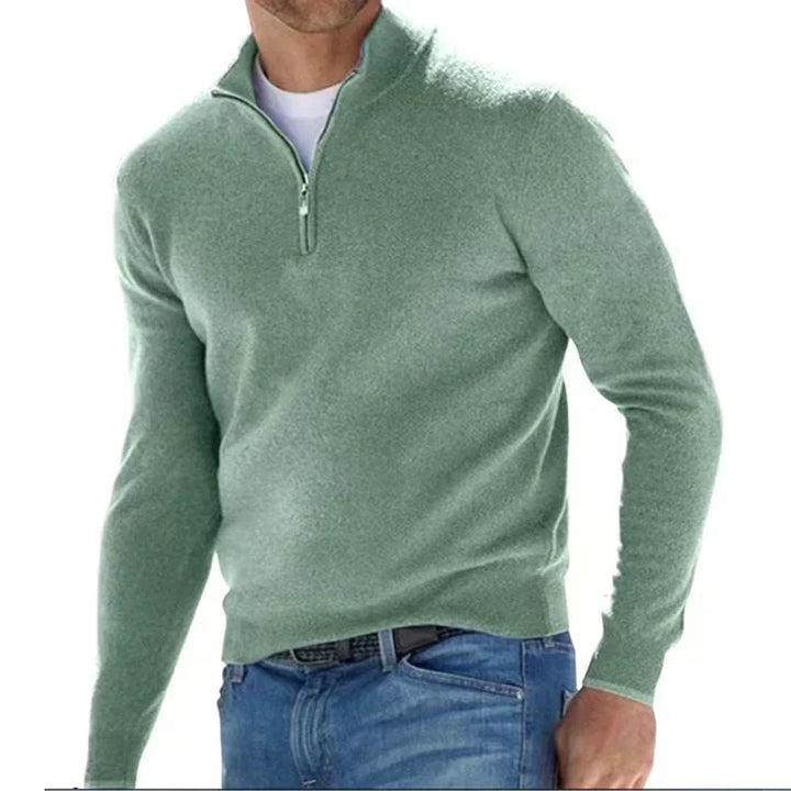 Drune | Polo Stylischer Reißverschluss Pullover für Herren
