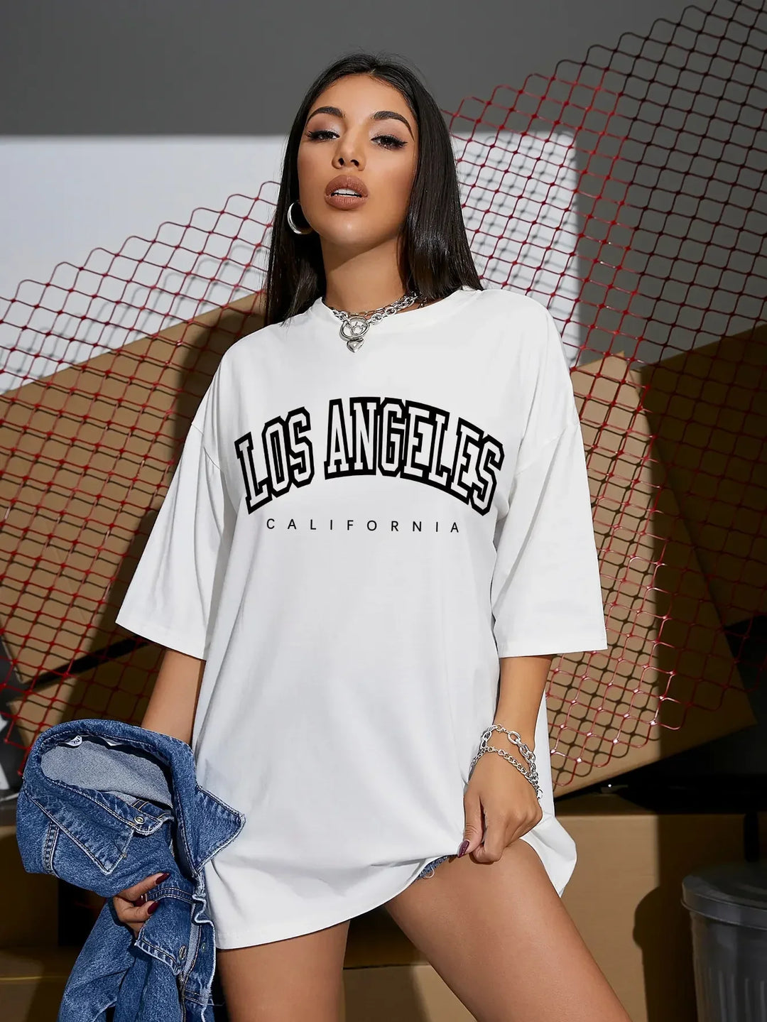 Drune | Angeles California grafisches T-Shirt