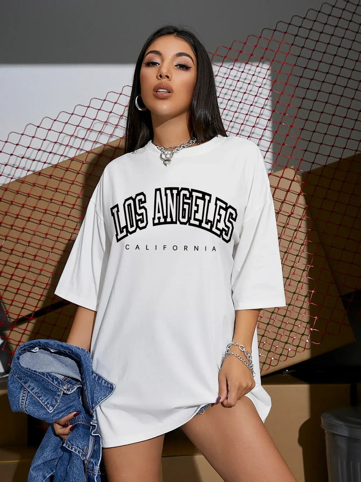Drune | Angeles California grafisches T-Shirt