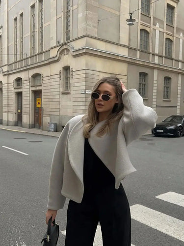 Drune | Wollmischung Lässiger Schnitt Asymmetrisches Design Modischer Stil