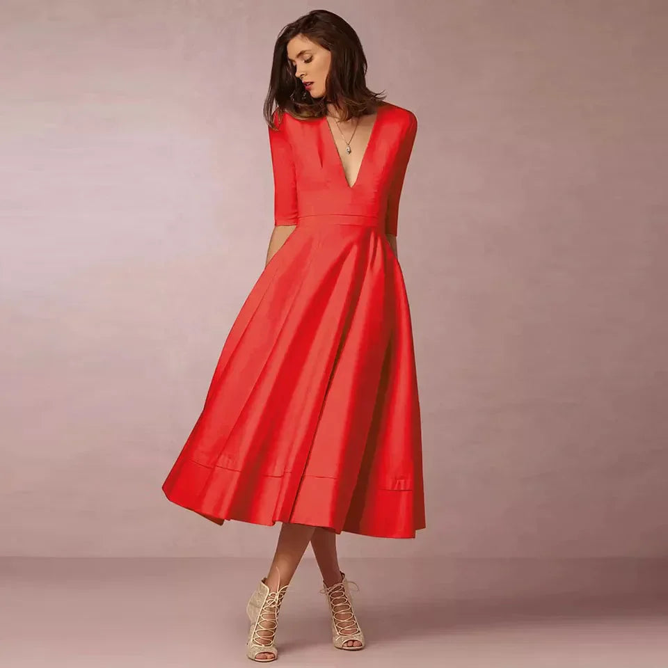 Drune | Elegantes A-Linien-Midikleid
