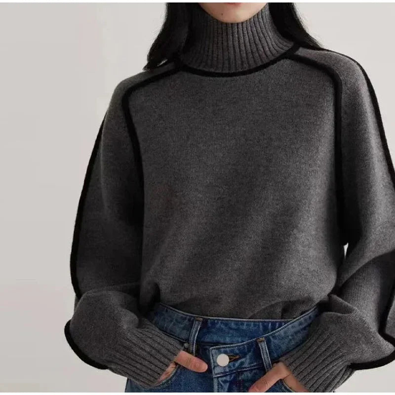 Drune | Warme Damen Rollkragenpullover || Winter