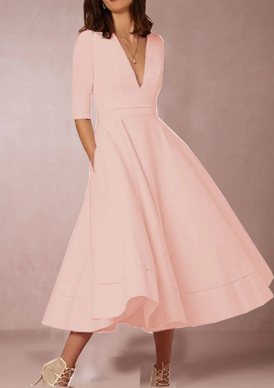 Drune | Elegantes A-Linien-Midikleid