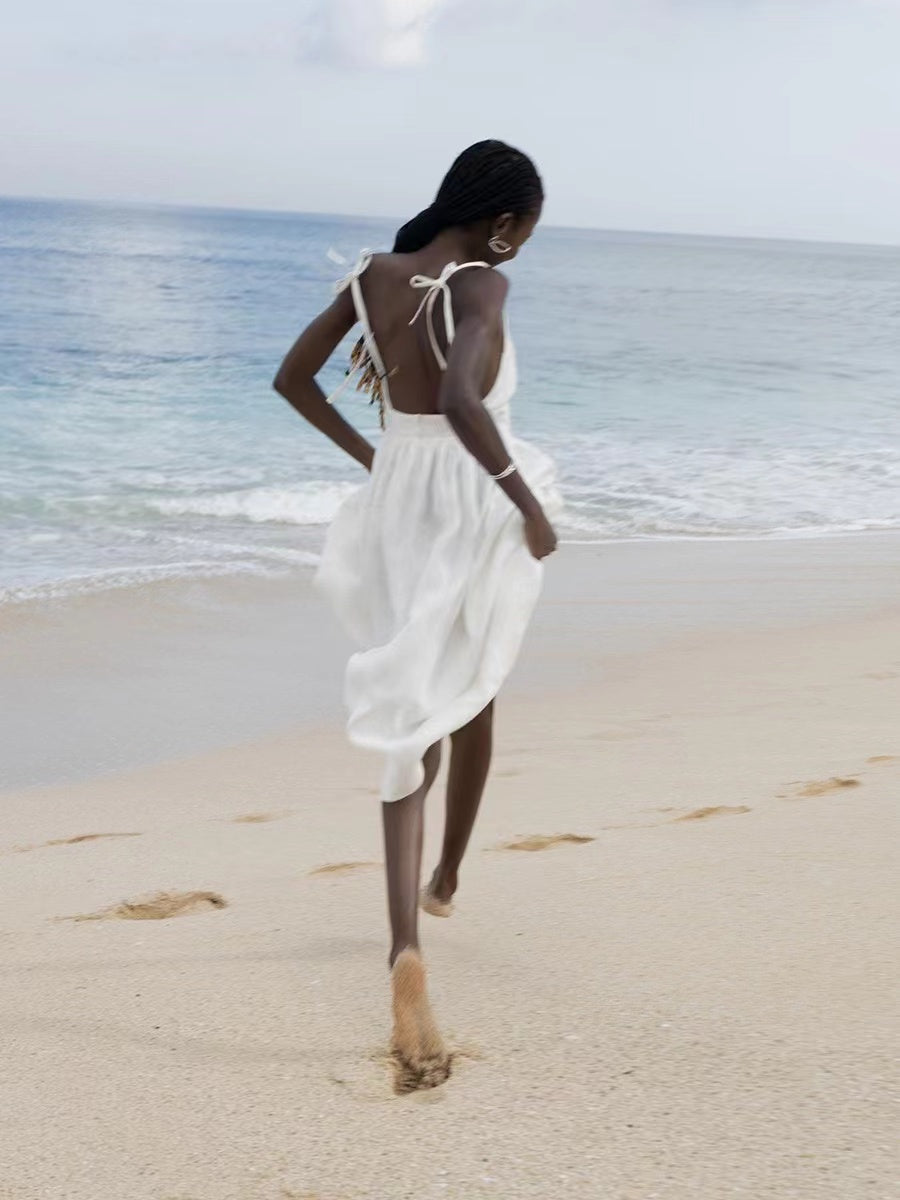 Drune | Atmungsaktives Sommerkleid Aus Leinen Für Damen