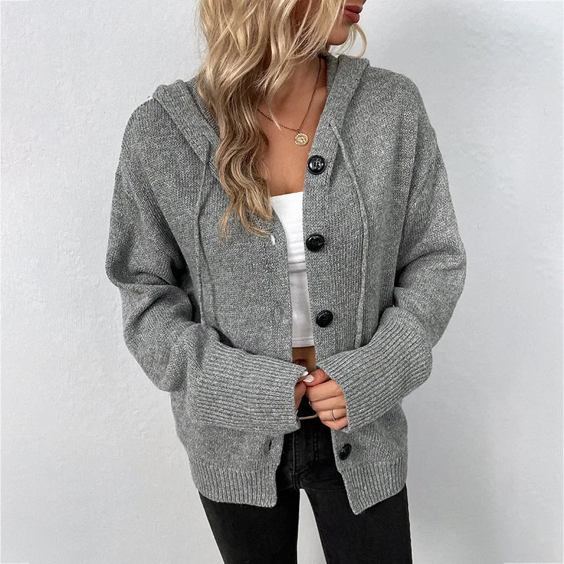Drune | Strickjacke mit Kapuze