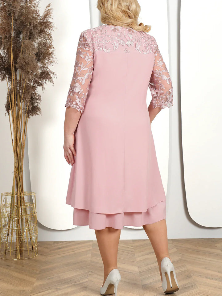 Drune | Elegantes Besticktes Abendkleid für Frauen