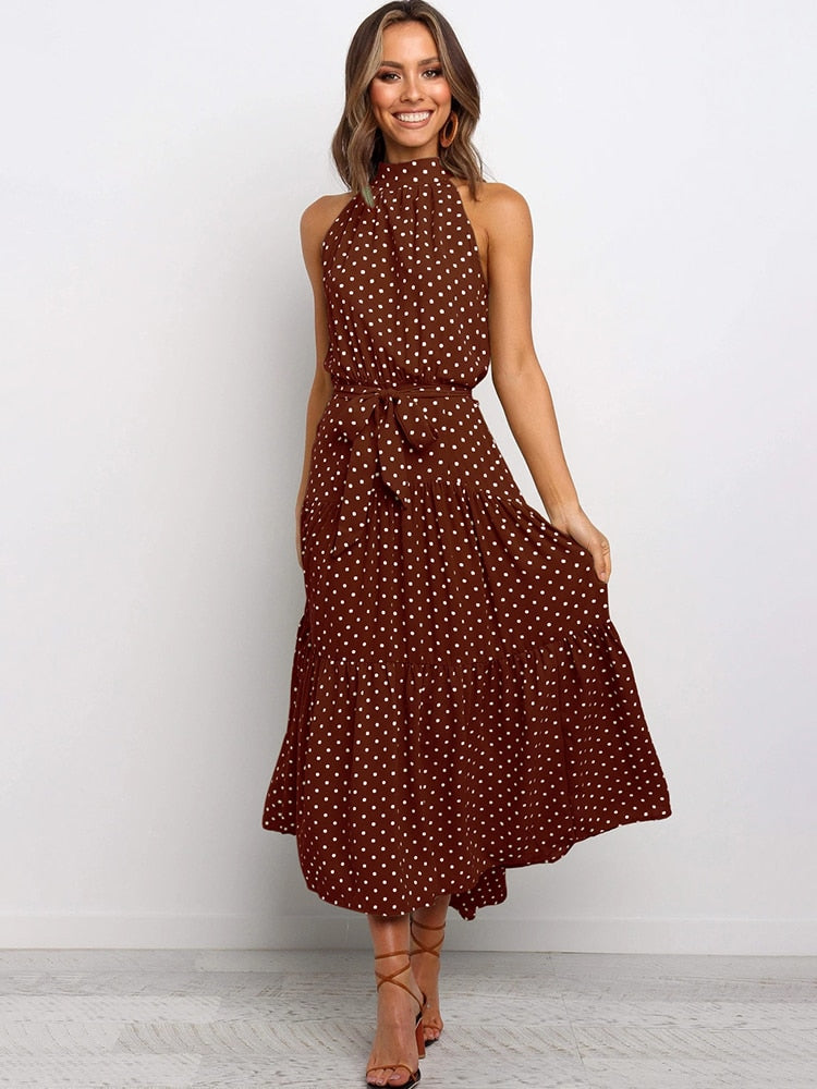 Drune | Polka Neckholder Kleid