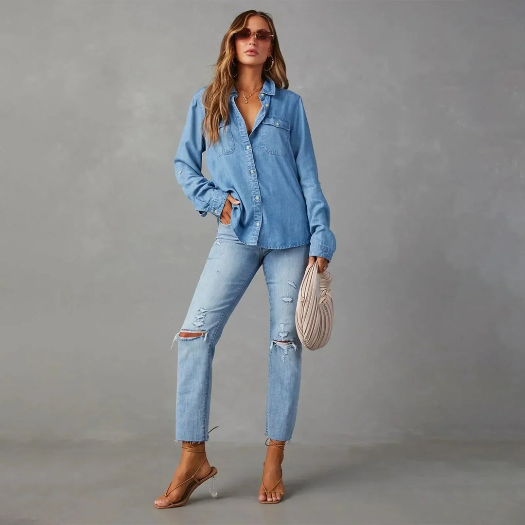 Drune | Leichte Denim Hemden
