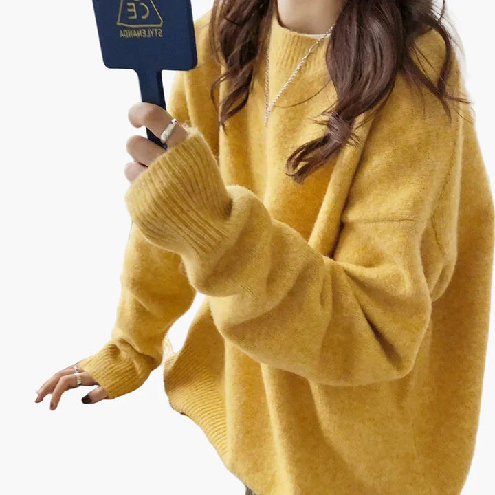 Drune | Oversize Strickpullover Retro-Look Freizeit Herbst Winter
