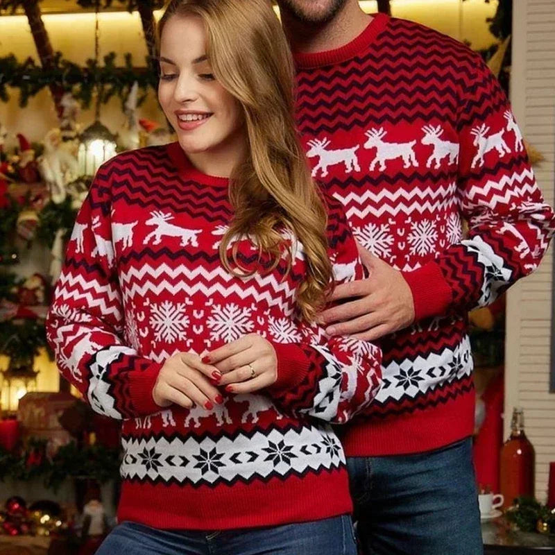 Drune - Hässlicher Weihnachtspulli - Gemütlicher Strickpullover im skandinavischen Stil