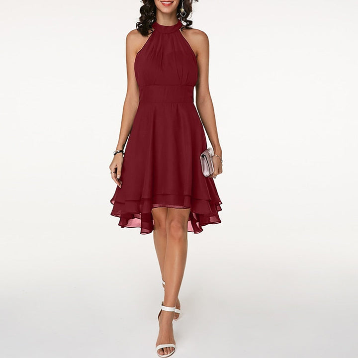 Drune | Damen Kleid mit Rüschen Neckholder