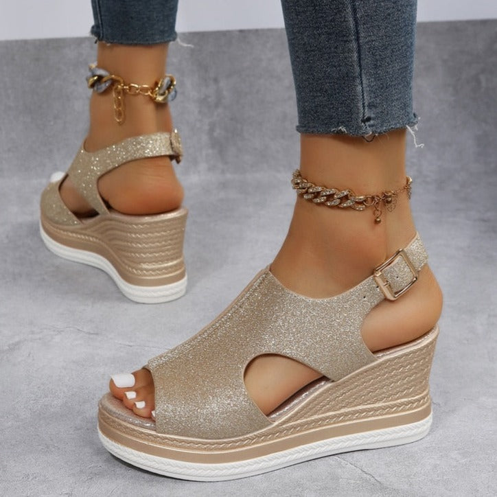 Drune | Orthopädische Keil Sandalen für Den Sommer