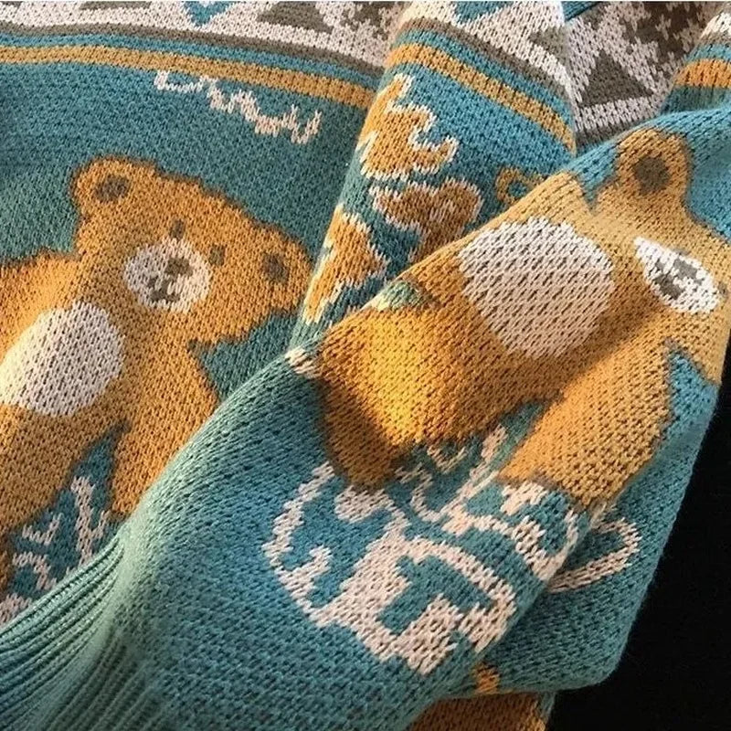Drune - Hässlicher Weihnachtspulli - Niedlicher Bärenpullover für Paare