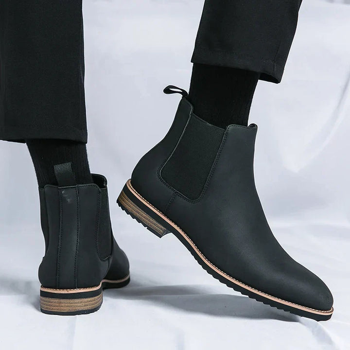 Drune | Leder Chelsea Stiefel