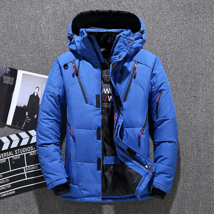 Drune - Herren-Winterjacke - Warme, schlanke Daunenjacke mit Kapuze