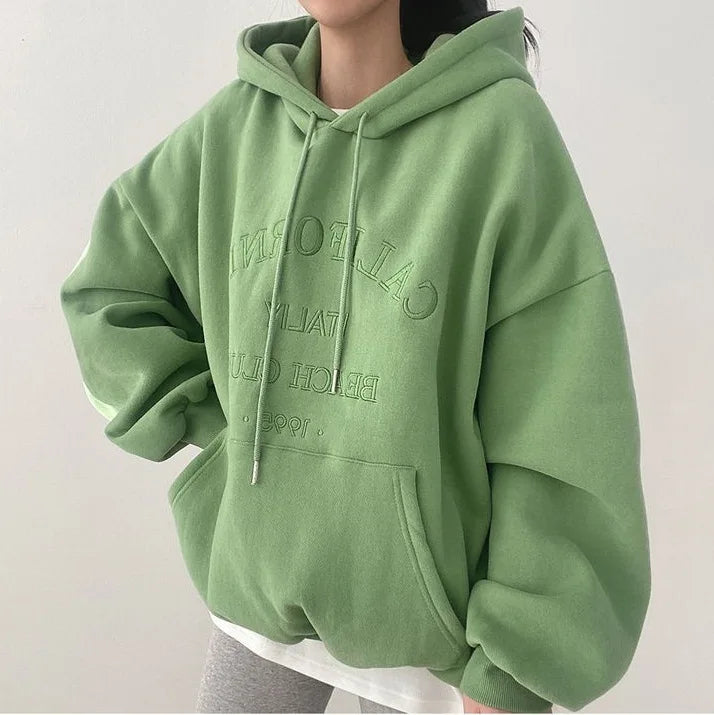 Drune | Oversized Damen Hoodie Mit Stickerei