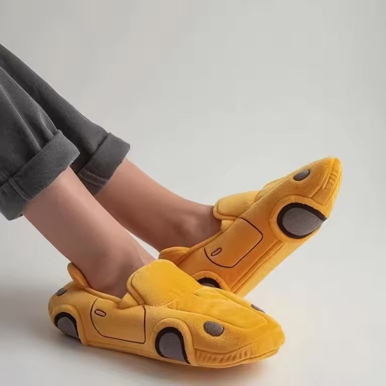 Damen Pantoffeln mit Auto-Inspiriertem Design & Rutschfester Sohle | Drune