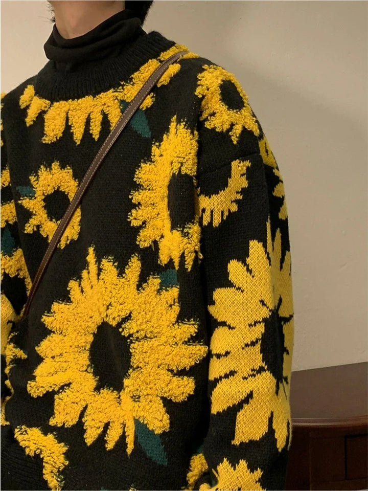 Drune - Herren-Baggy-Pullover für Frühling und Herbst im japanischen Retro-Stil