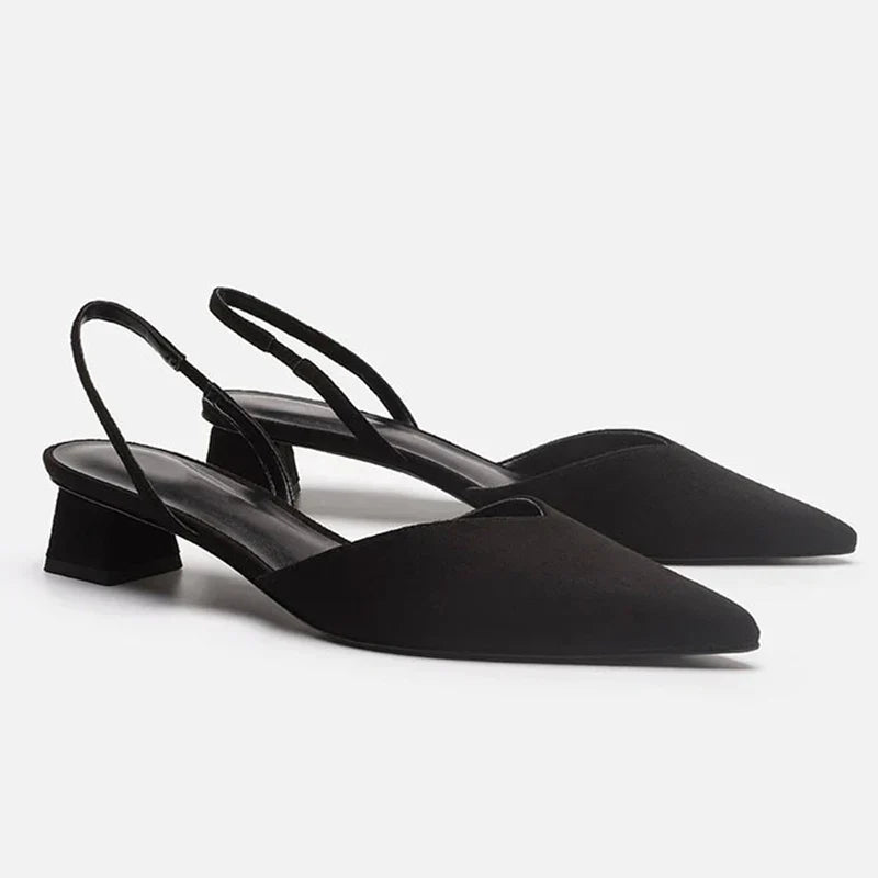 Drune | Spitz Zulaufende Absätze Slingback Stil