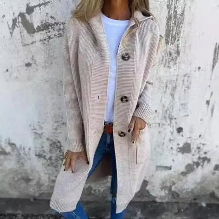 Drune | Langer Knopf Cardigan