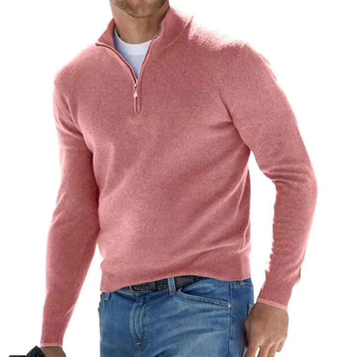 Drune | Polo Stylischer Reißverschluss Pullover für Herren