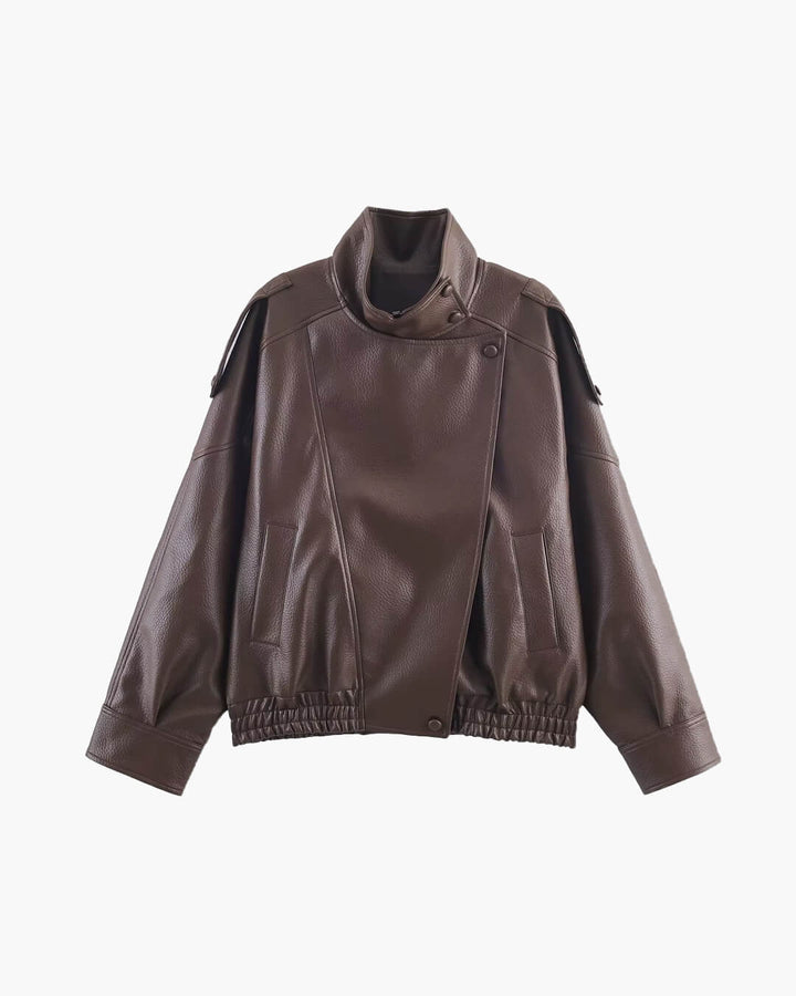 Drune | Asymmetrische Lederjacke