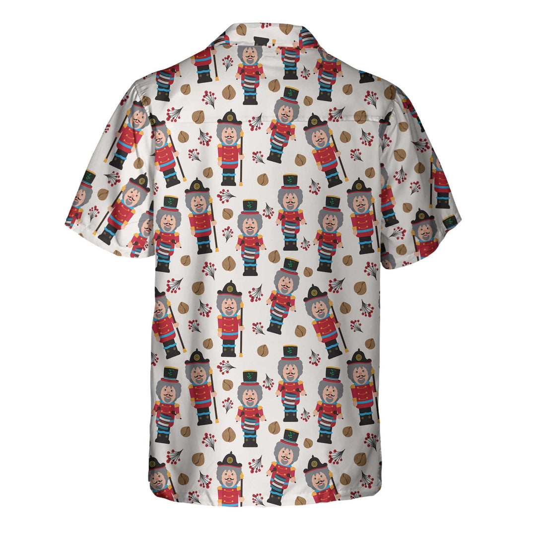 Drune | Nahtloses Weihnachtsmuster mit Nussknacker Weihnachts-Hawaiian-Shirt