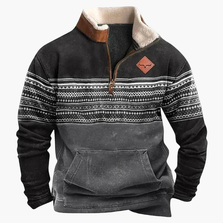 Drune | Wild West Vintage Pullover - Stilvoller Freizeit-Sweater mit Western-Charme