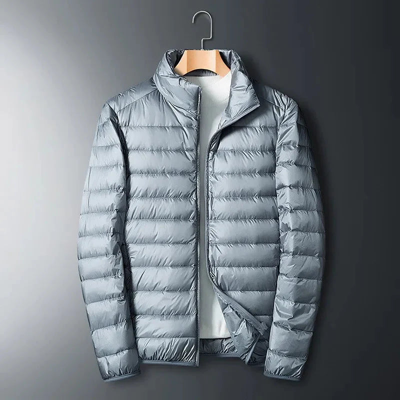 Drune | Herren Winter Steppjacke mit hohem Kragen und Reißverschluss Design