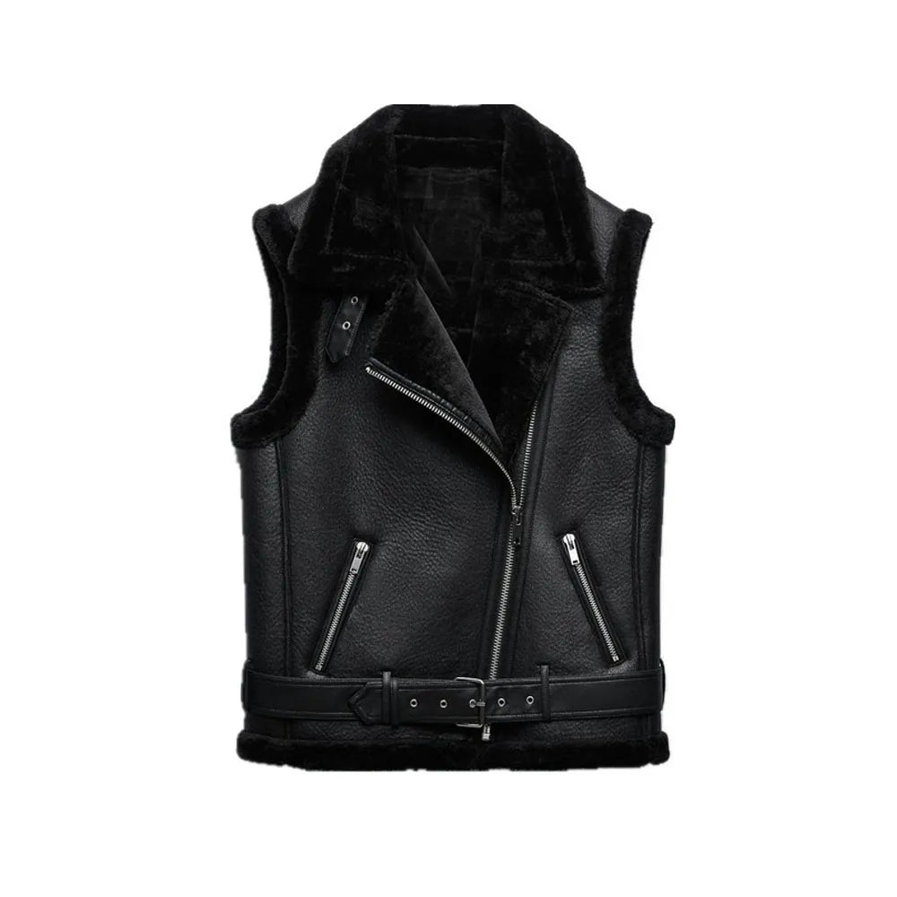 Drune | Leder Bodywarmer Warm & Trendy