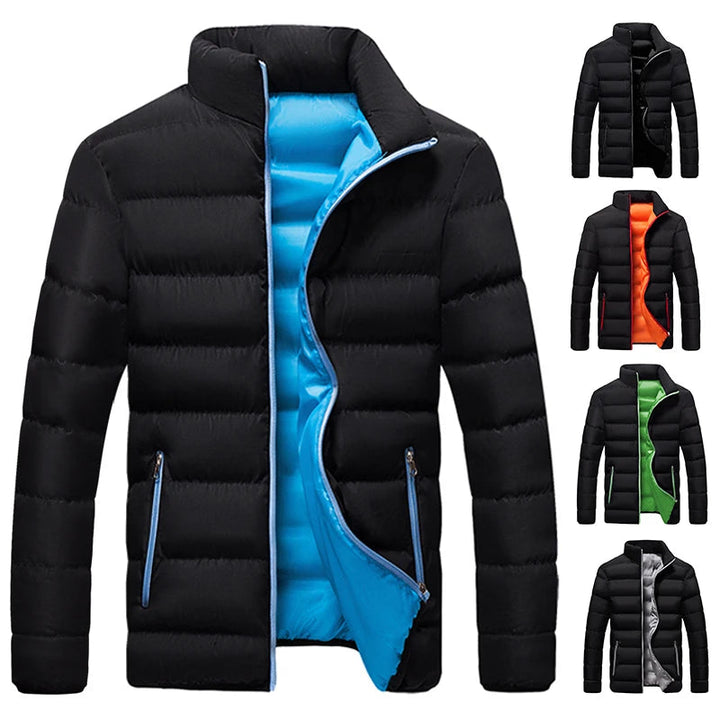 Drune | Pufferjacke - Winddicht und Wasserabweisend - Hoher Kragen - Reißverschluss - Gefüttert und Warm