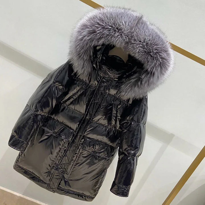 Drune | Oversize-Parka mit Kapuze aus Kunstpelz für Frauen