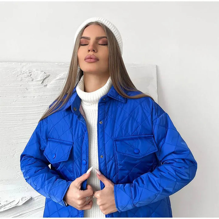 Drune | Klassische gesteppte Jacke mit Druckknöpfen
