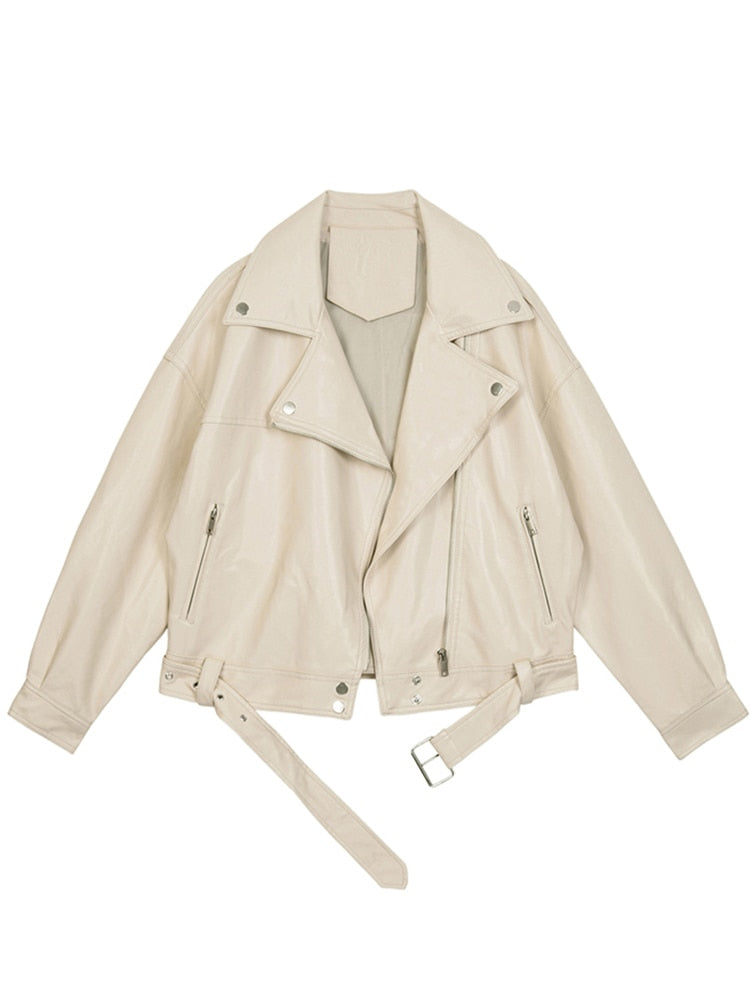 Drune | Oversize-Lederjacke für Damen