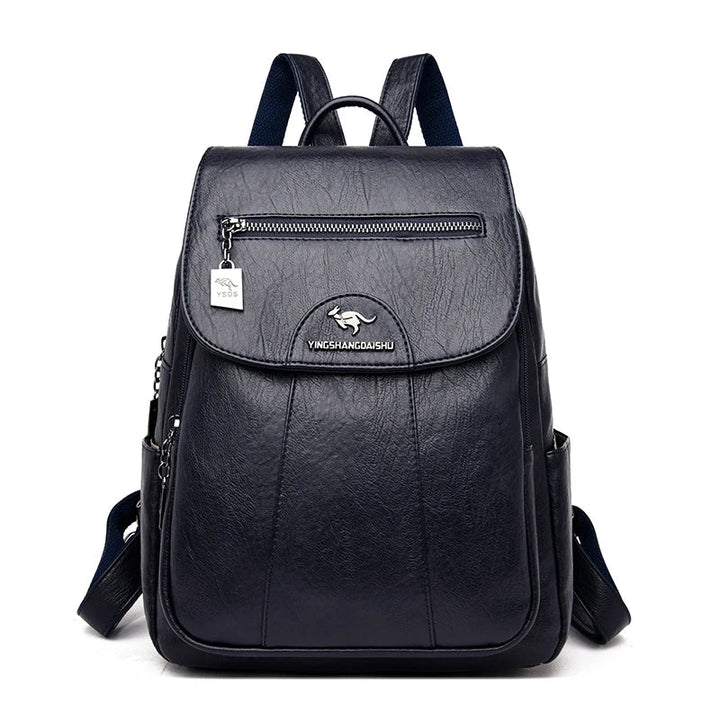 Drune | Großer Leder Rucksack mit Diebstahlschutz für Damen